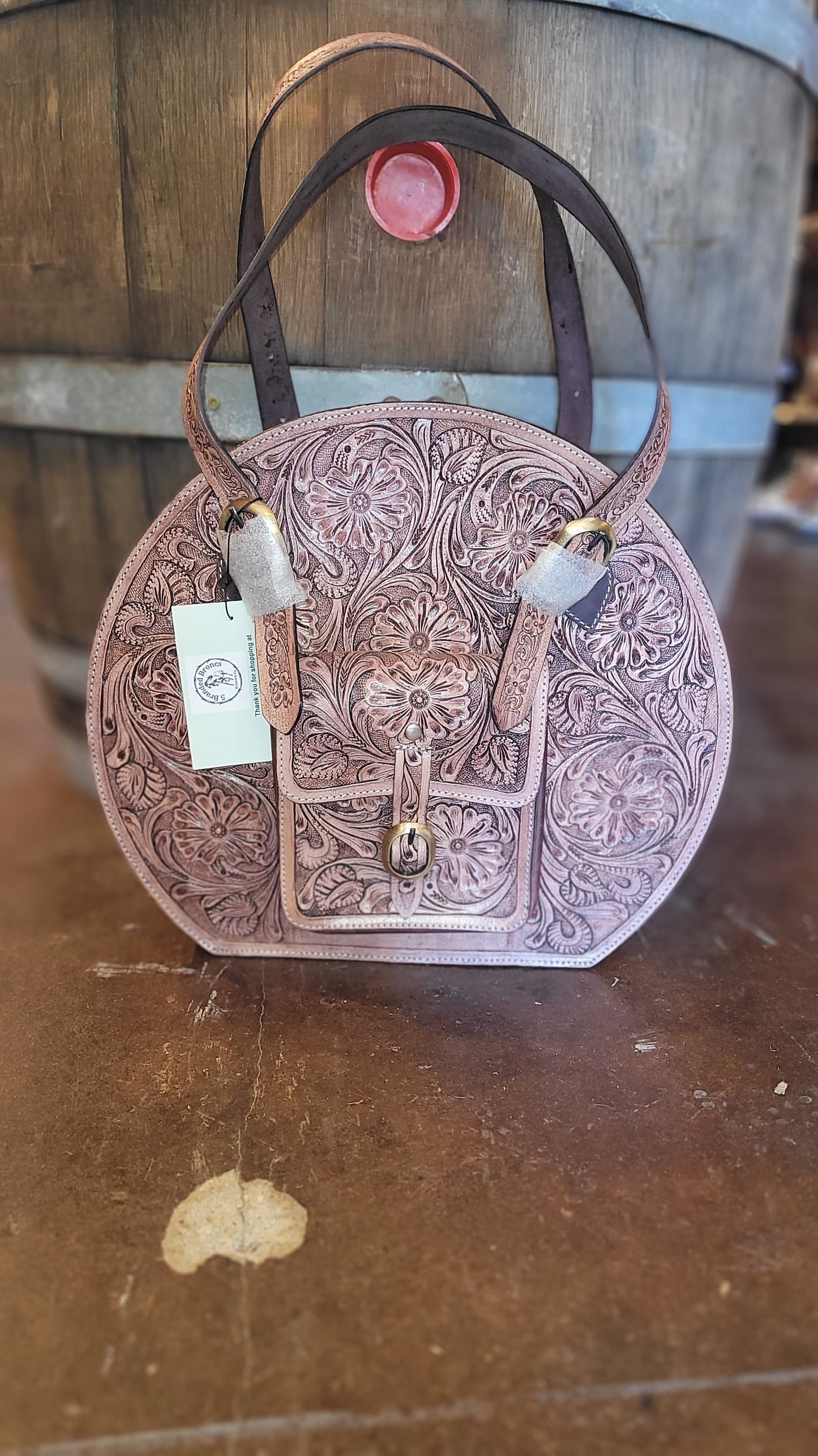 Tooled Rope Bag tote