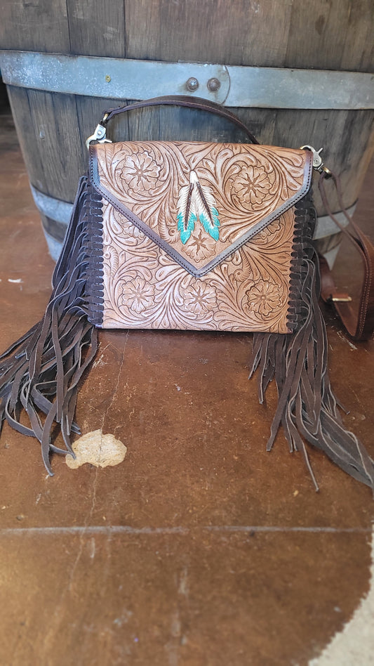 Tooled Crossbody