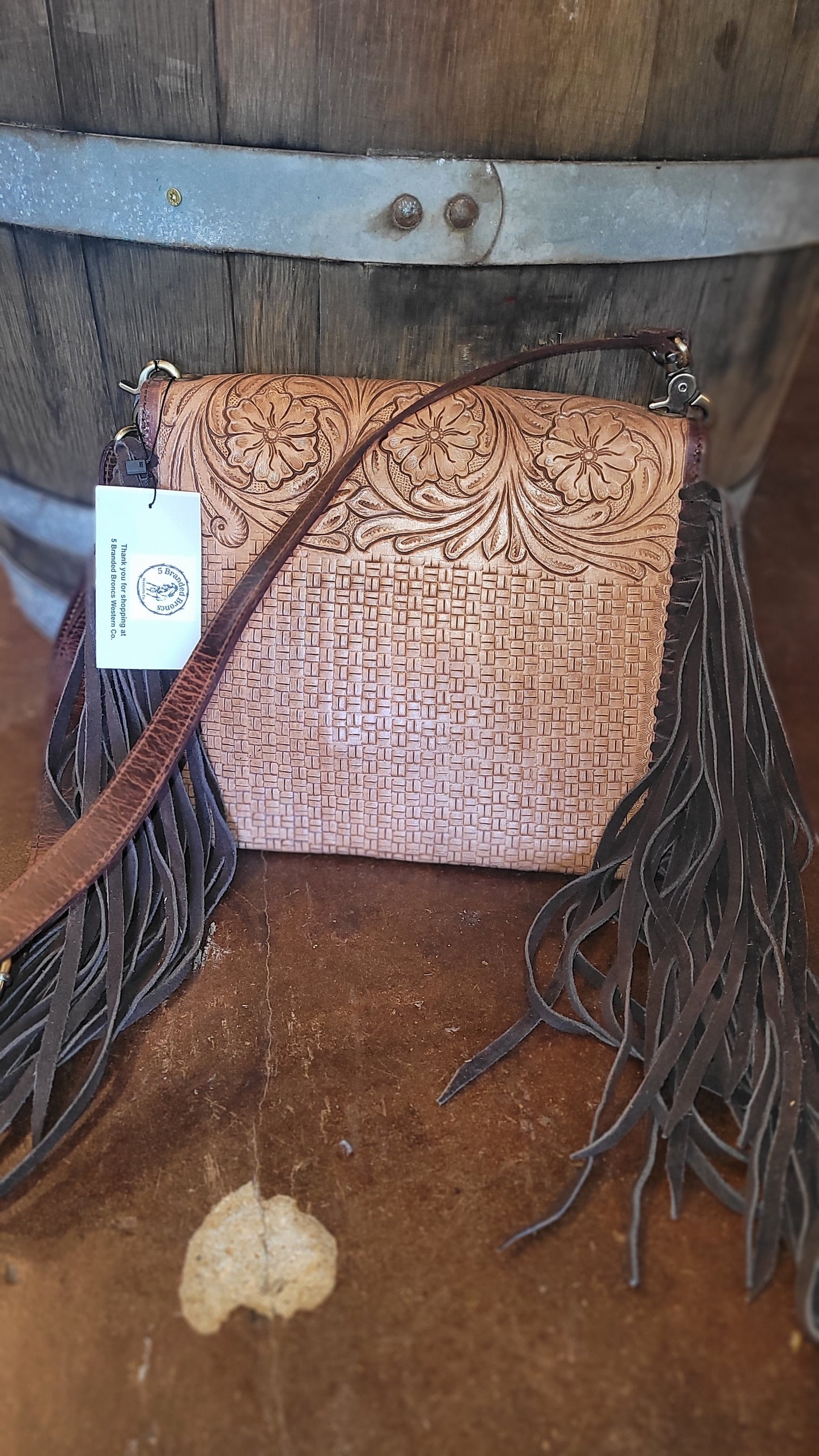 Tooled Crossbody