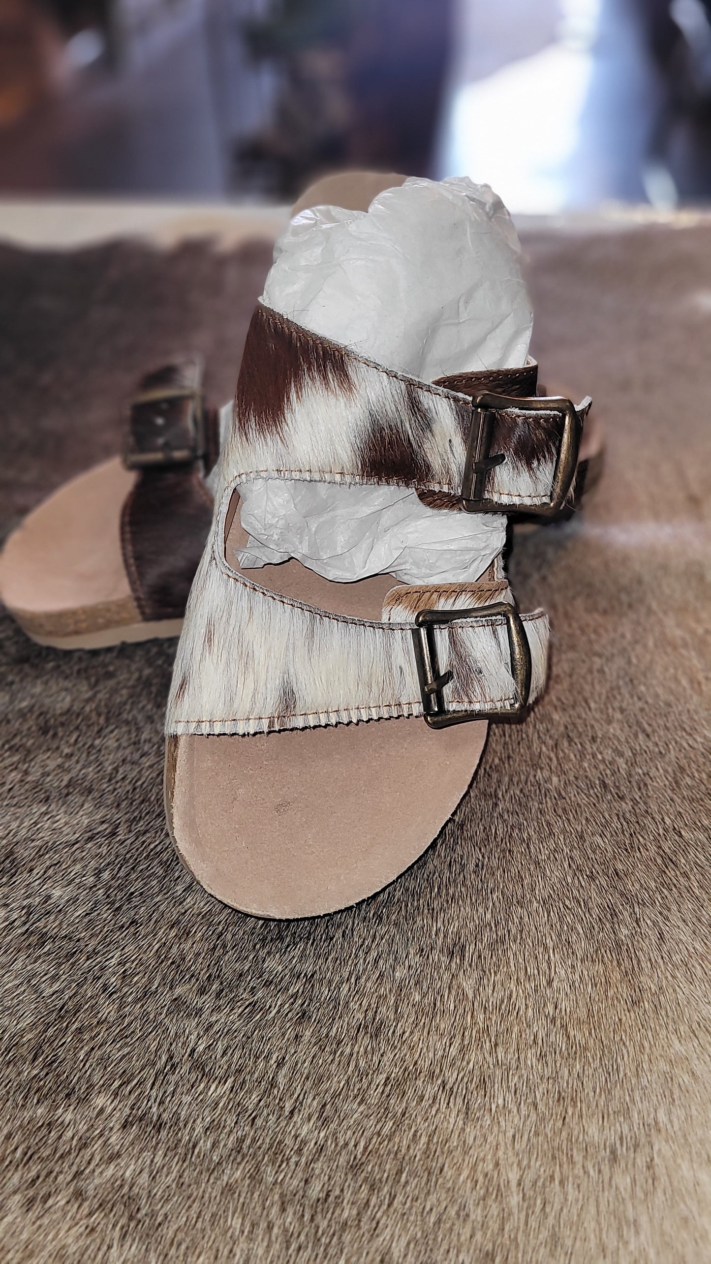 Cowhide Sandal size 7