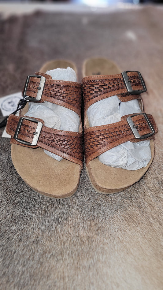 Leather sandals size 6